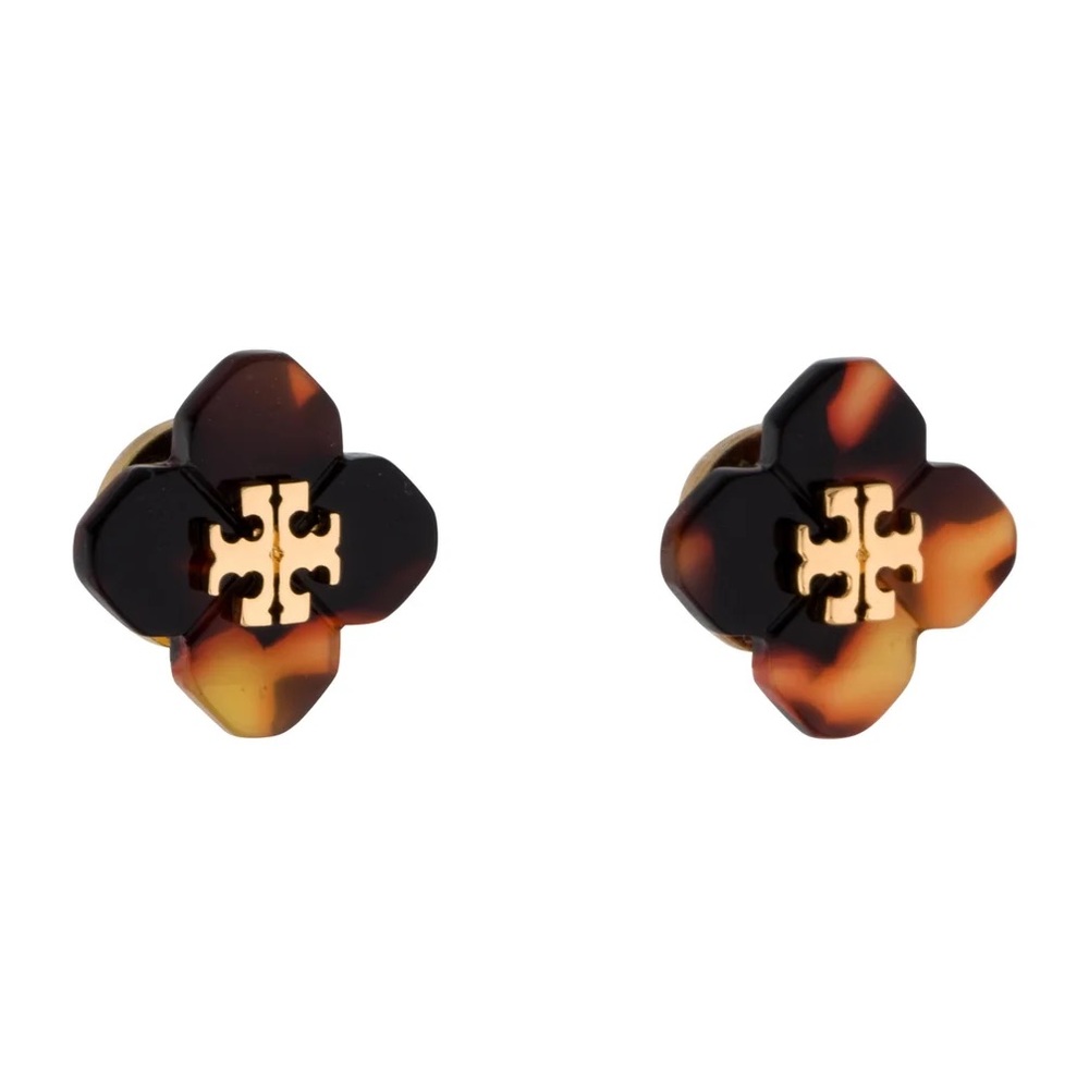 Tory Burch Babylon Resin Stud Earrings NWT